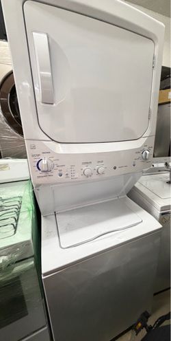 Ge white stacked 27”width
