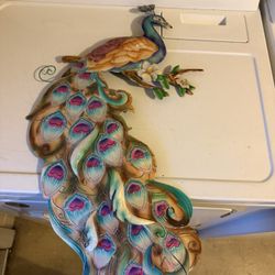 Brand New Metal Peacock Wall Decor, Original Price, 4999C Tag And Picture