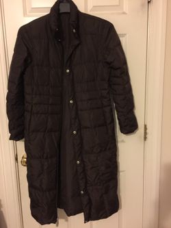Lady’s Lands’End reversible long down coat size S