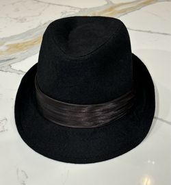 BLACK FEDORA MENS HAT NEW L/XL