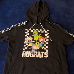 Old Rugrats Shirt With Hoodie And Pockets 