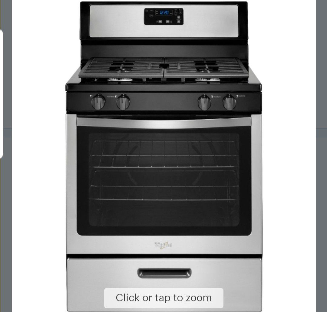 Whirlpool Appliances Package (Brand new Freestanding Range, Front controlled Dishwasher and Over the Range Microwave)