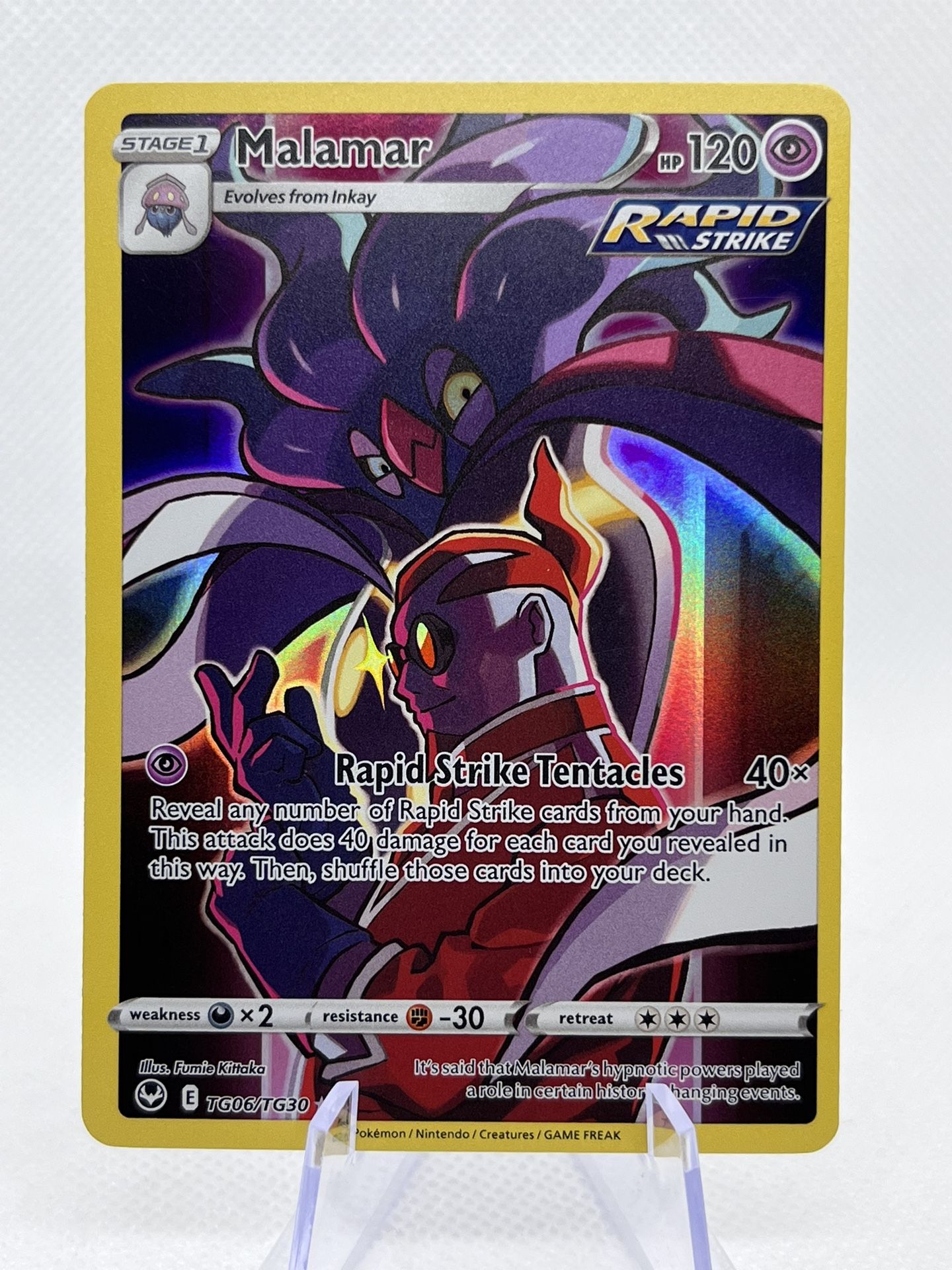 Malamar Silver Tempest TG06/TG30 Holo Ultra Rare Pokemon TCG Near Mint