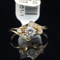 14KT Yellow Gold Diamond Ring 2.20g .25CTW Main Size 6-1/2 179051
