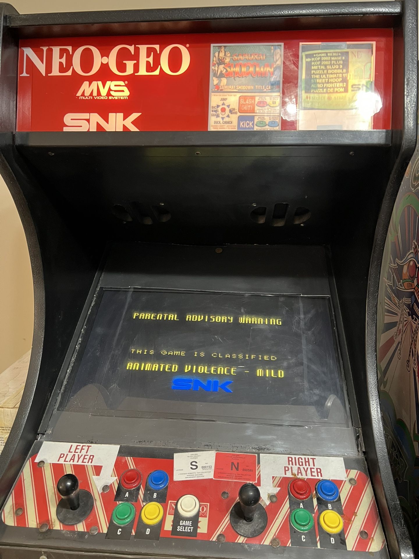 Neo Geo Stand Up Arcade Cabinet
