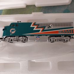 Miami Dolphins Locomotive Train Car 