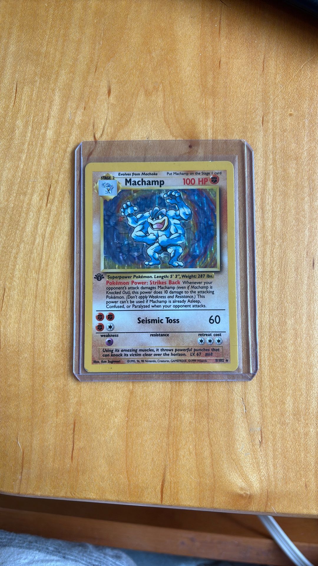 Machamp 1st Edition Holo 8/102 Ungraded