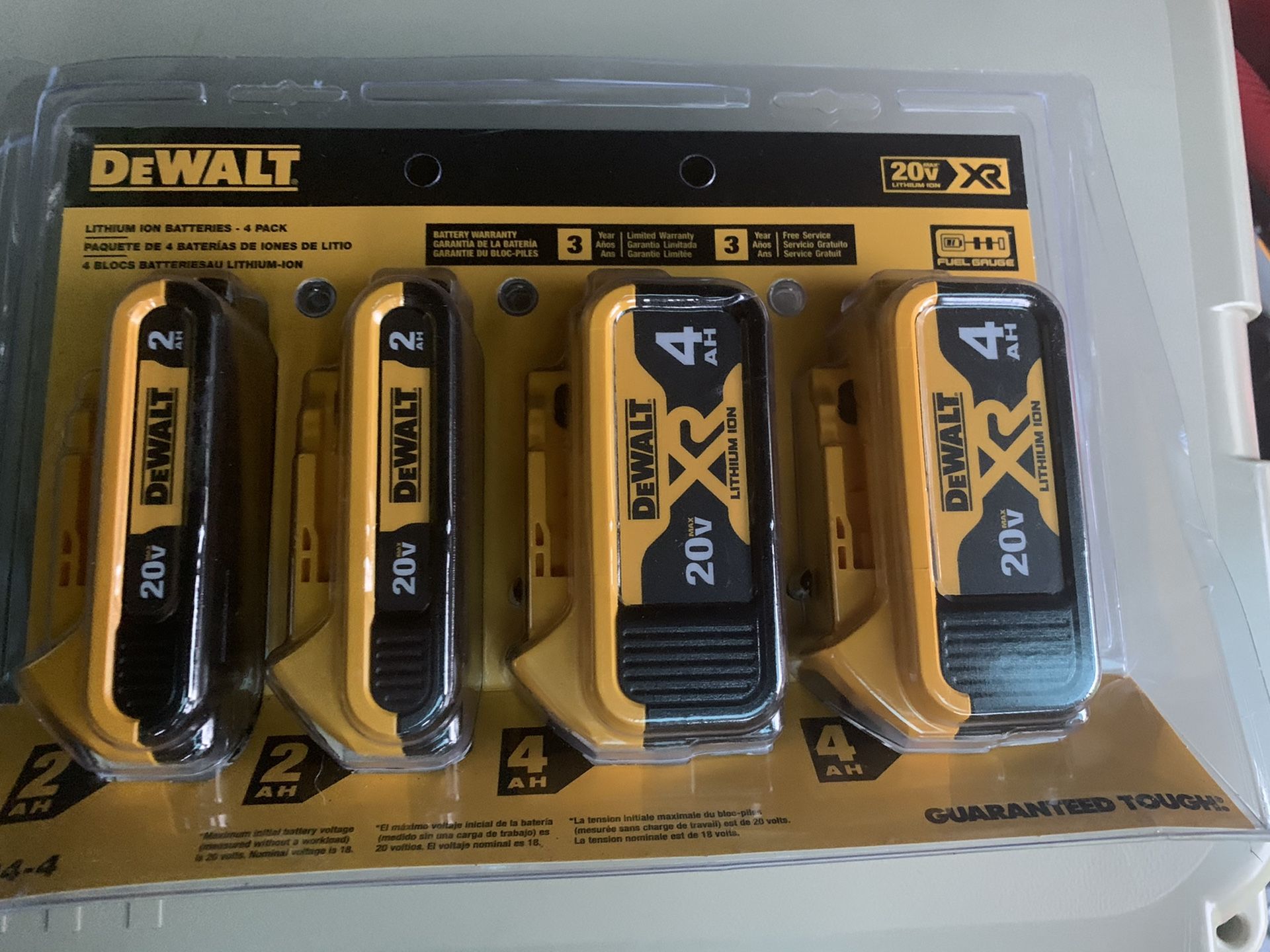 DeWalt 20v Max 4-Pack