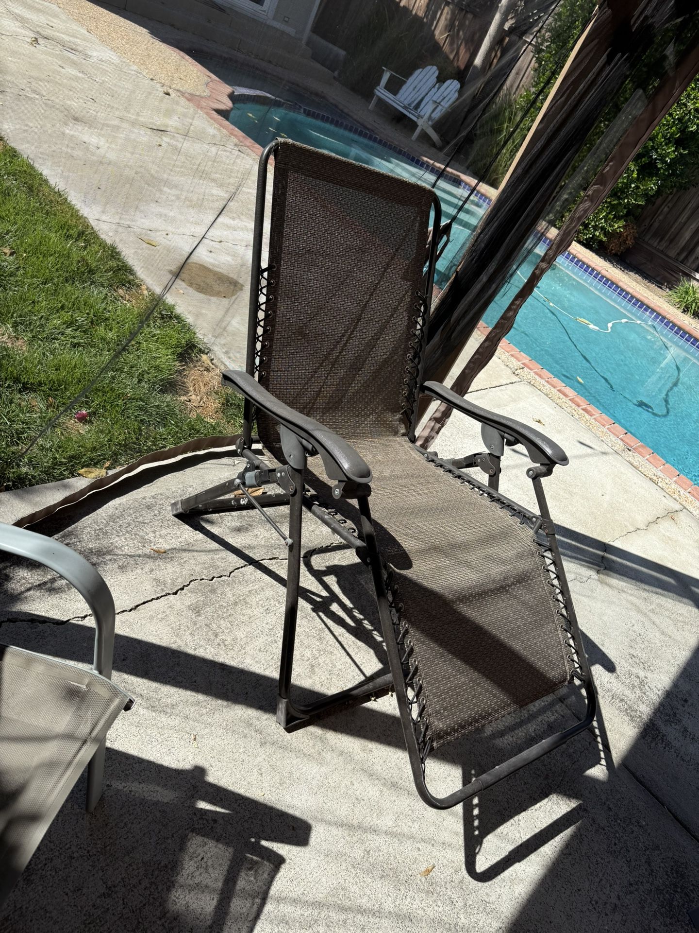 2 Outdoor Patio Reclining Chair 