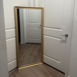 Gold Trimmed Mirror 