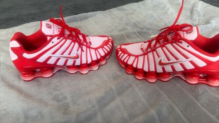 Grade School  Nike Shox TL Red & White 5.5Y