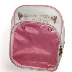 Pink & White Backpack 