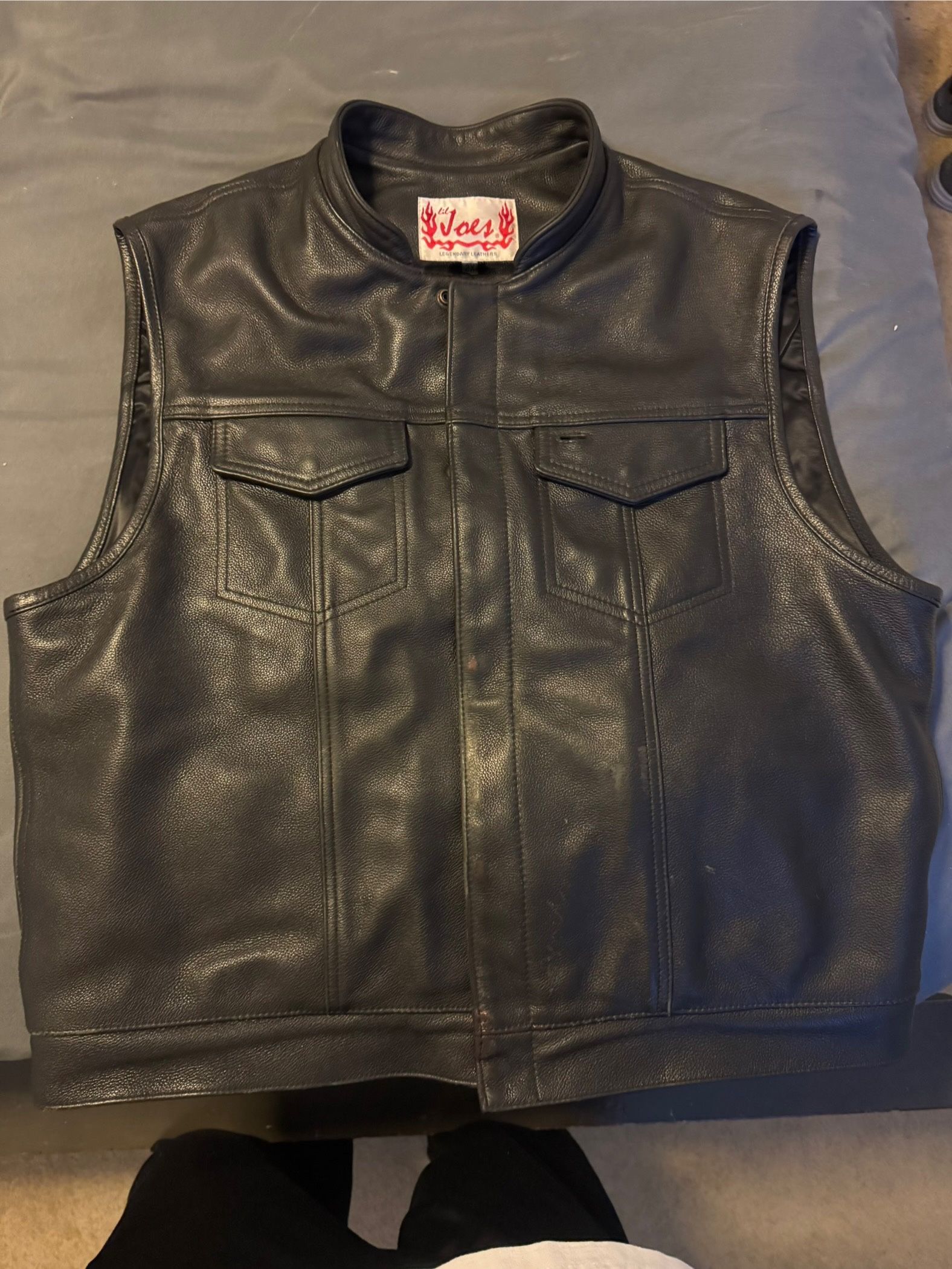 2025 Lil joes legendary leathers Hidden zipper SOA vest