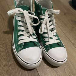green shoes