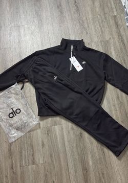 Black Alo Quarter Zip Set