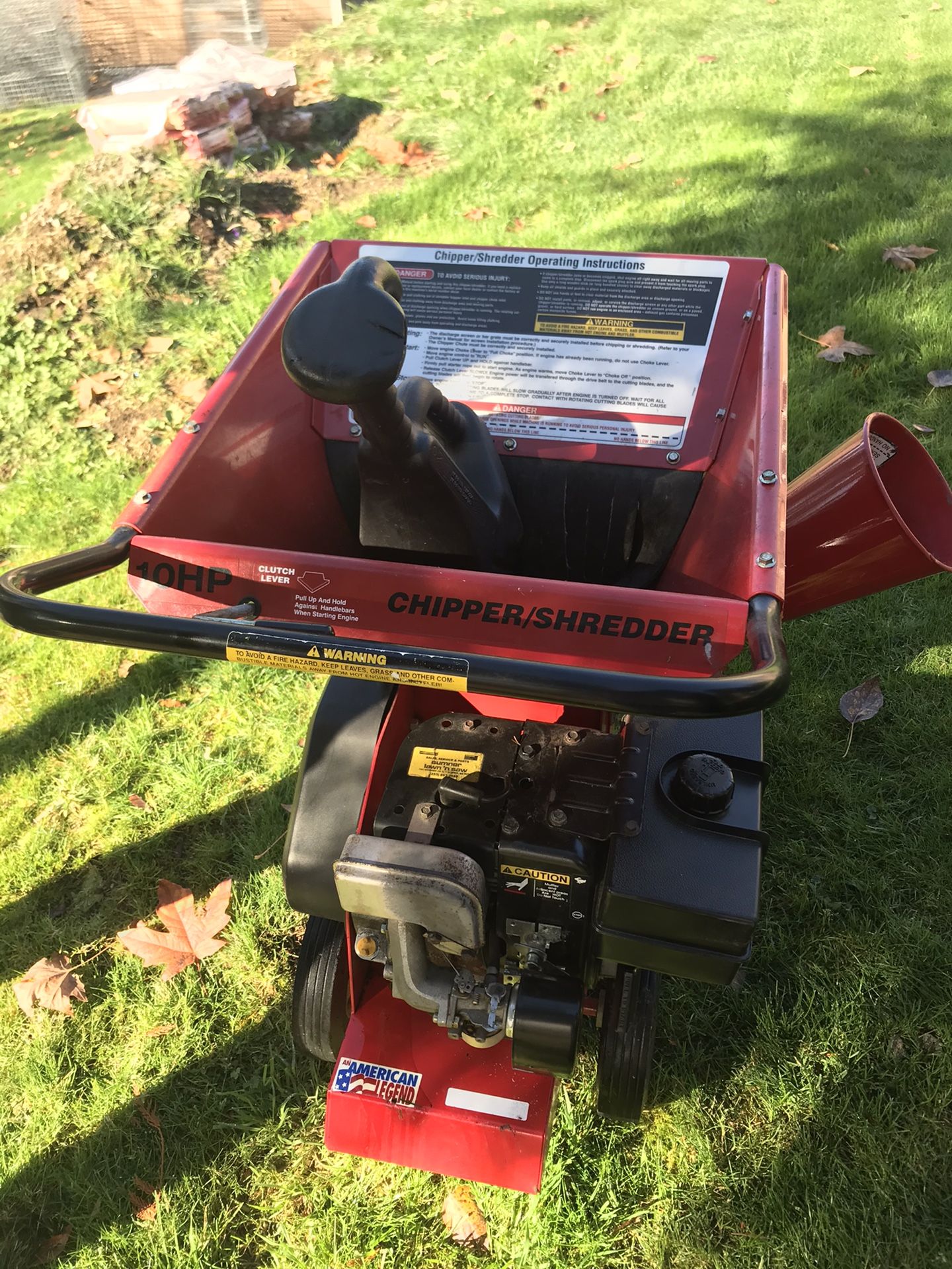 TroyBilt chipper shredder 10 horsepower for Sale in Kent, WA OfferUp