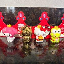 Burger King Hello Kitty Sanrio Toy Figures Set of 4