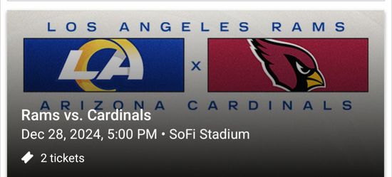 Rams Vs Cardinals @Sofi Stadium