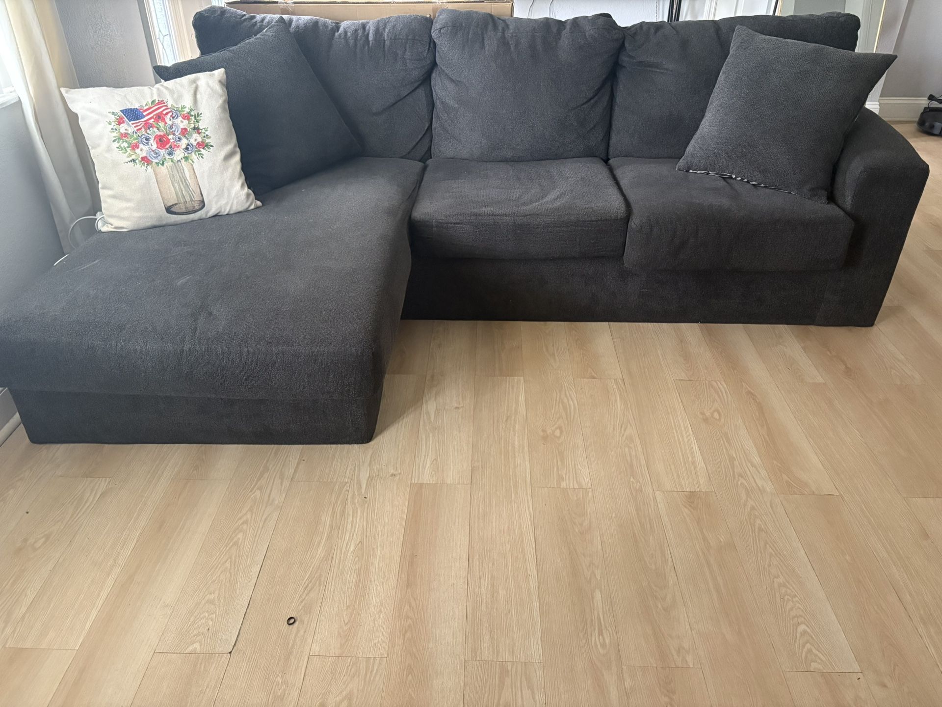 Grey Sectional Sofa $350