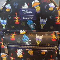 Disney Soft Tag Villains Drinks Loungefly. NWT. Pu Bridgewater 