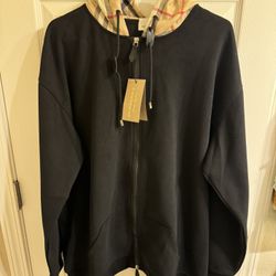 Burberry Check Hoodie Size Large 