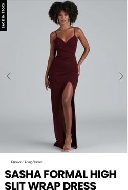 Burgundy Dress “L”