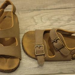 Wonder Nation Brown Baby/Toddler Sandals

