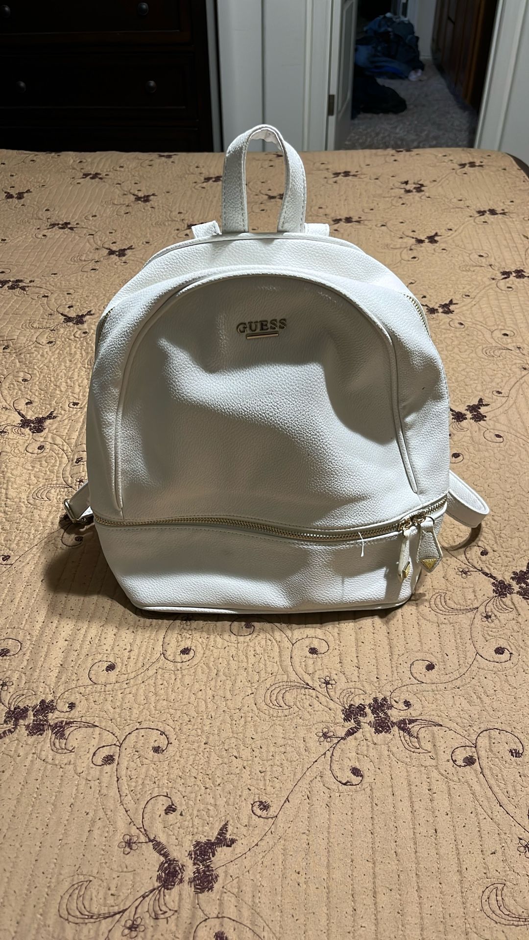 White Guess Backpack