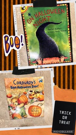 Halloween & Thanksgiving 4 kids books, classroom, school, teacher, reading