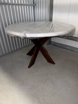 Pier 1 3/8” Thick Glass Top Dining Table
