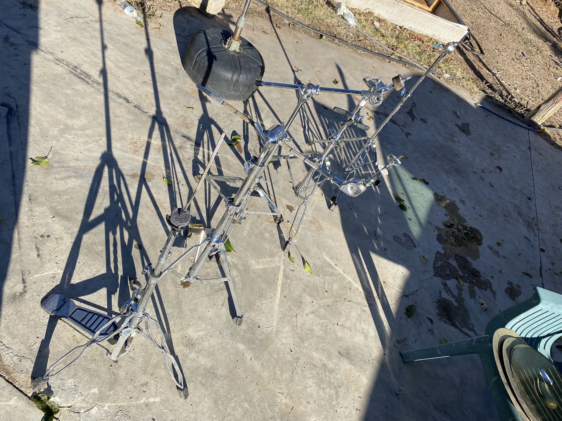 CYMBAL STANDS CONGA STAND HI HAT STAND And Cymbals