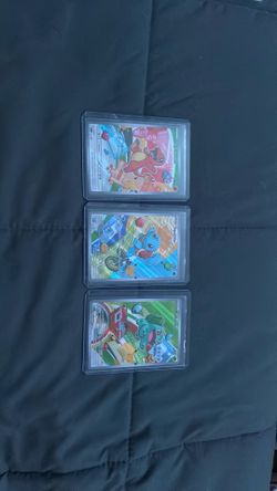 Charmander, bulbasaur, squirtle first gen