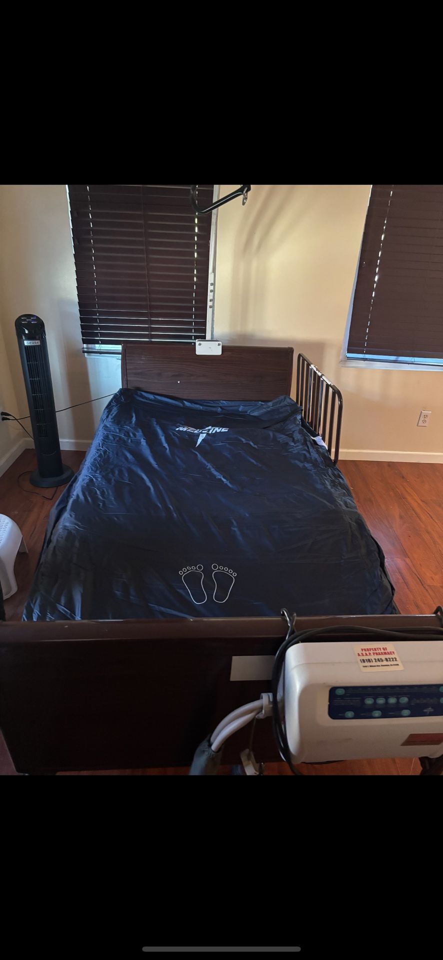 Pediatric Electric Bed With Blowup Mattress Included