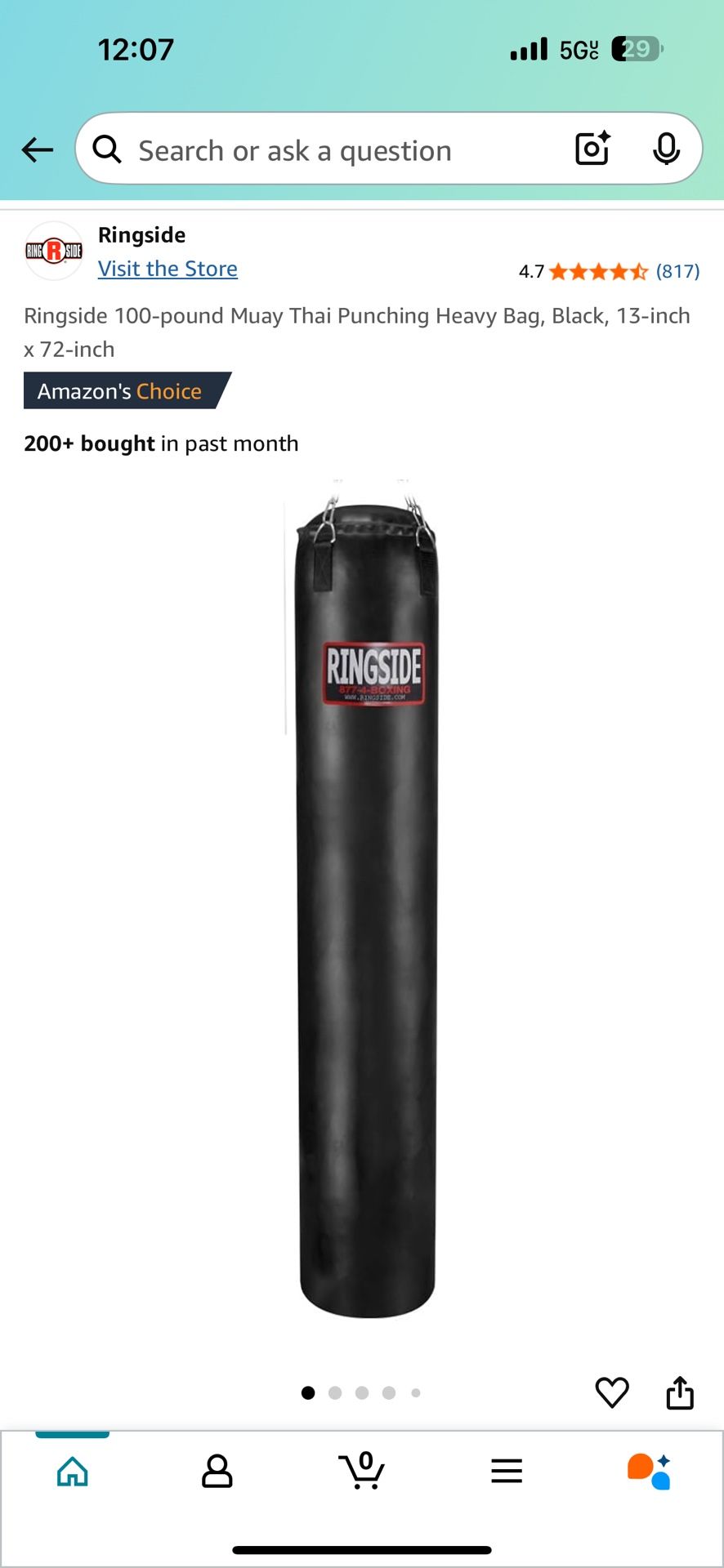 New Muay Thai bag! Frame And Everything $120