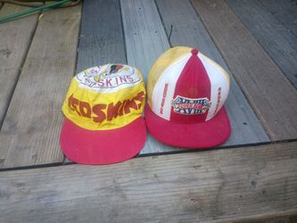 Vintage and rare redskins hats
