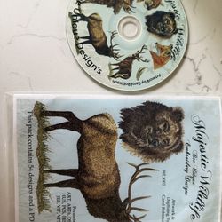Majestic Wildlife Machine Embroidery CD