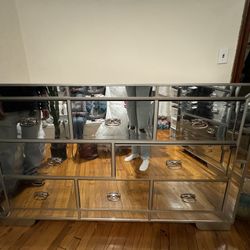 Glass Mirror Dresser