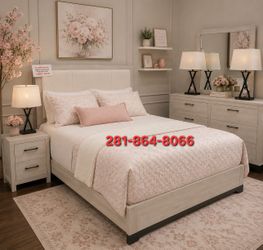New Beige 6pc Queen Bedset