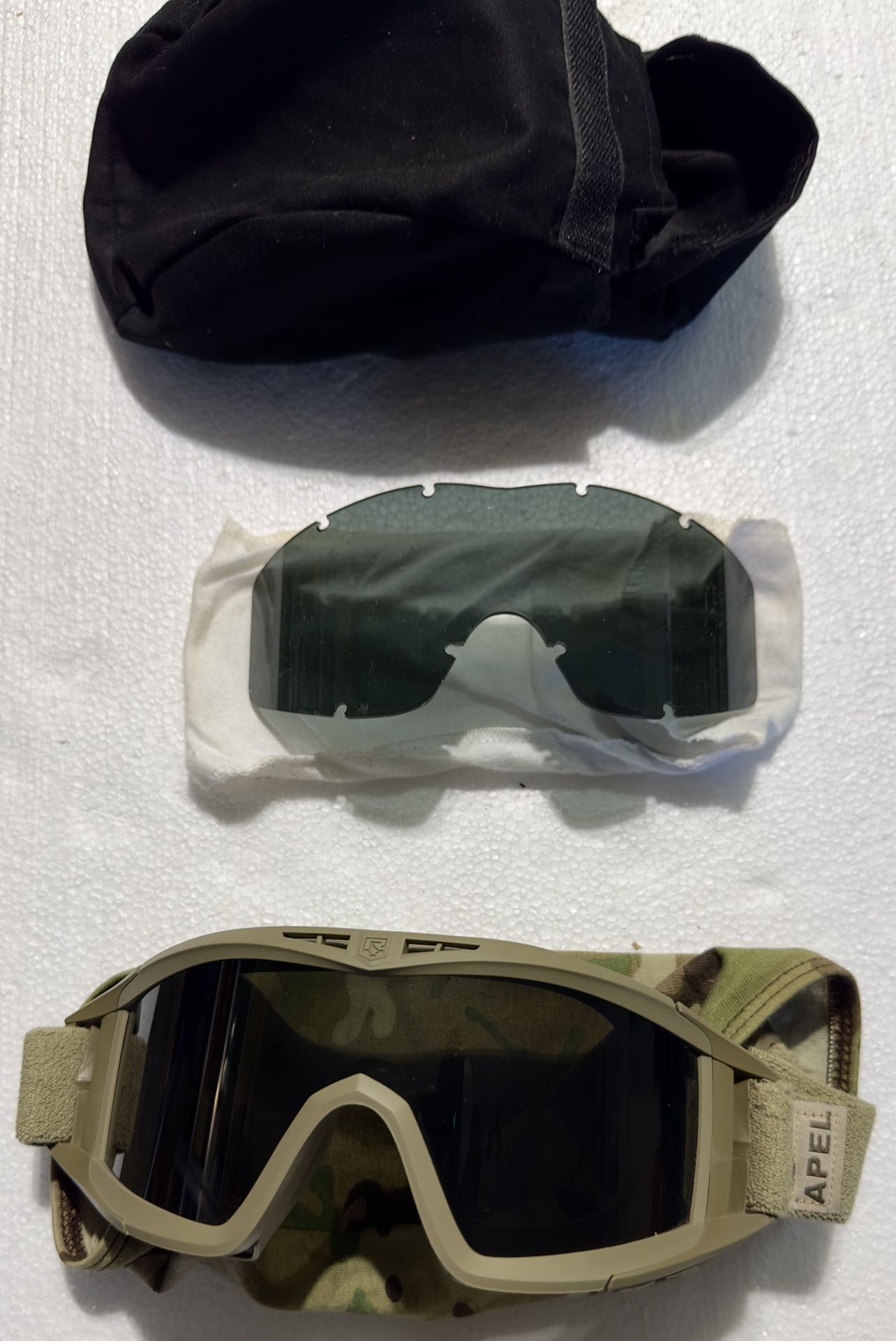 ESS Profile NVG ballistic goggles, part of the U.S....