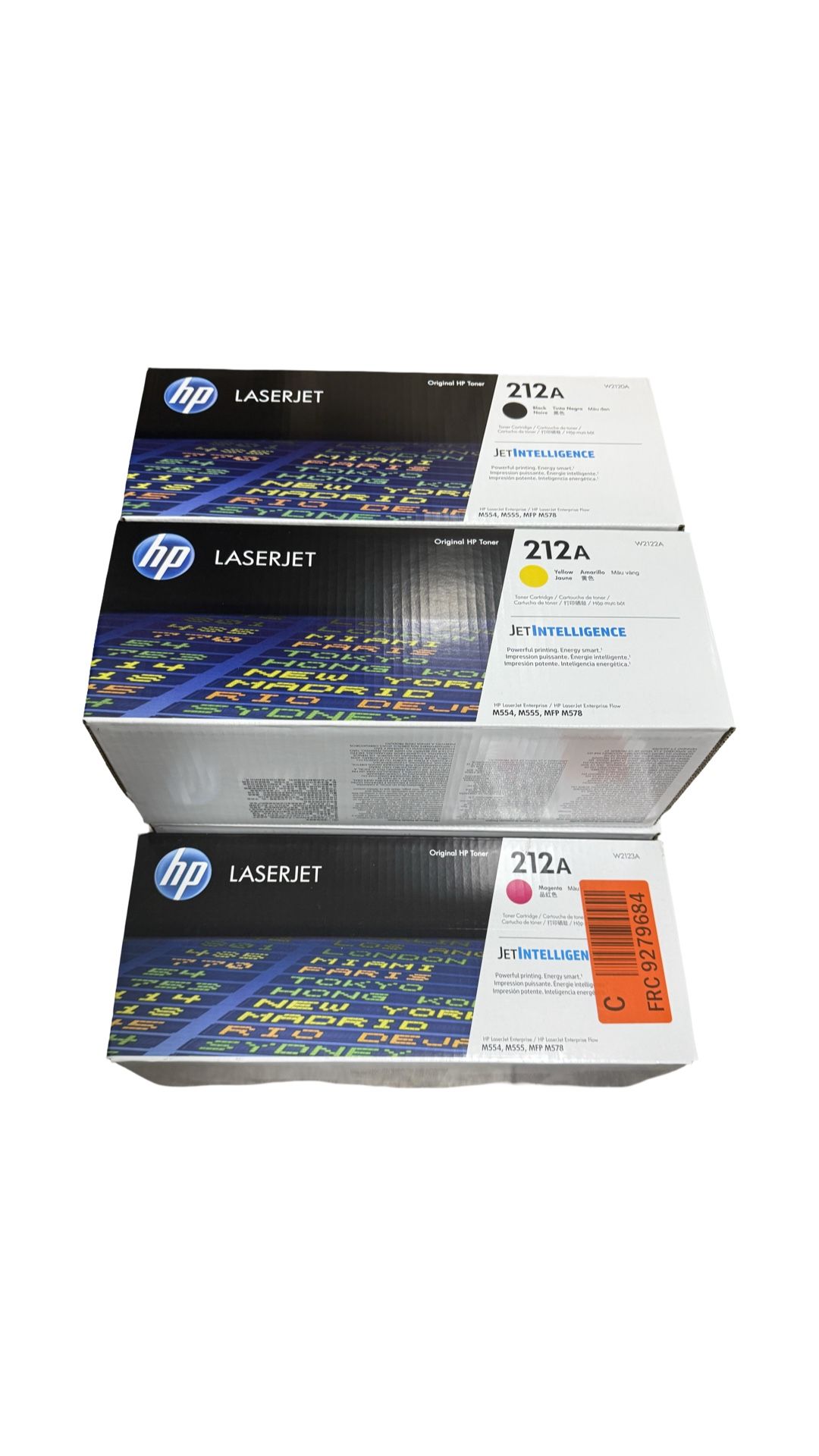 Set of Ink (5 Cartridges) for Printer LaserJet M554, M555, MFP M578 Series