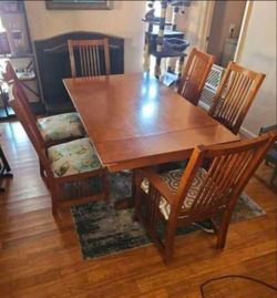 Dining table and chairs
