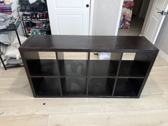 Black/Brown 8-Cube Storage Organizer