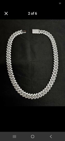 Cuban Link Chain 925S & VVS Moissanite