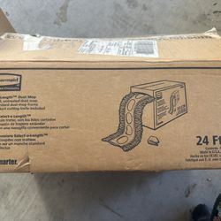 12 X Rubbermaid 24" White Blended Cut End Castaway Dust Mops FGL15300WH00 CASE