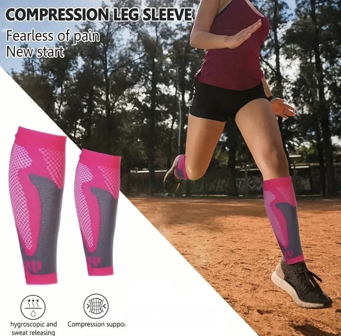Athletic Compression Calf Sleeves
