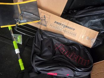 Pickleball set: Franklin Sports Bag & Pickleball Ball Picker & Rebounder