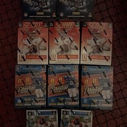 10 NFL Card Boxes 