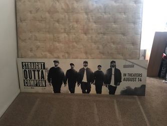Straight outta Compton movie hard plastic movie poster