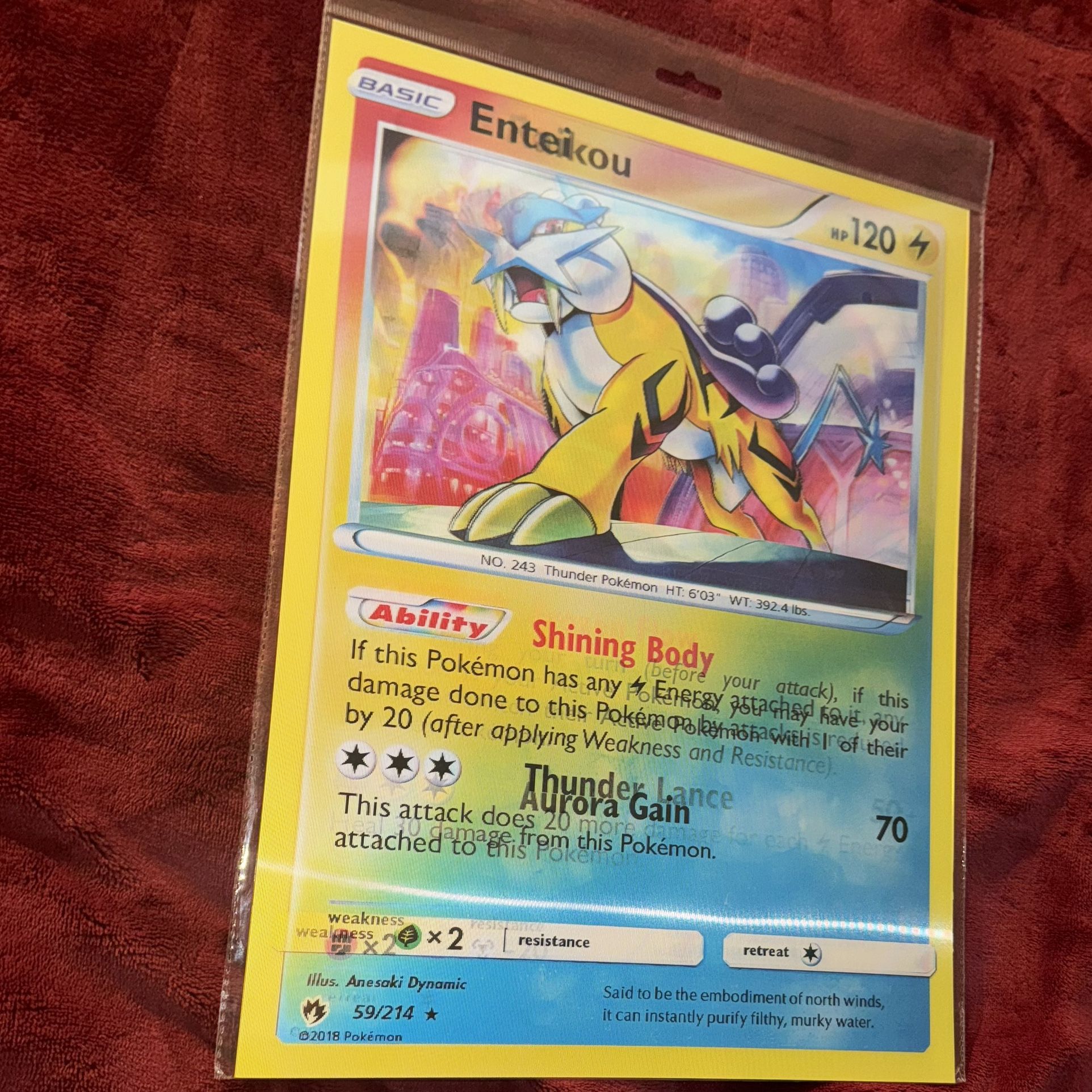 3D Legendary Pokemon Card Poster
