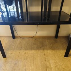 Glass Table + 5 Chairs 